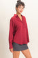 Hyfve / Double Zero Silky Satin Collared Top