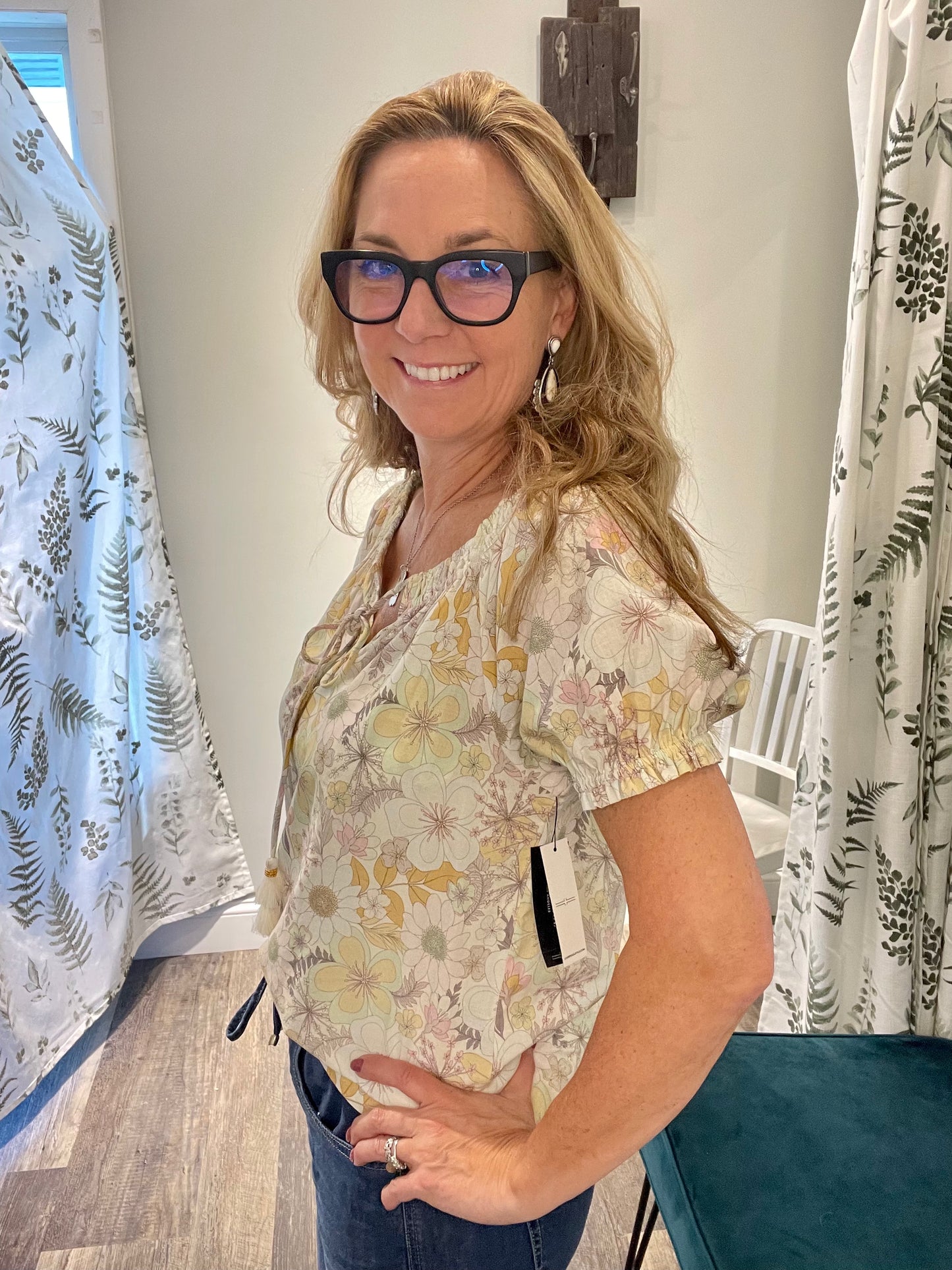 Liverpool Free and Floral Top