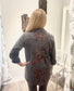 Caite and Kyla Embroidered Lava Rock Top