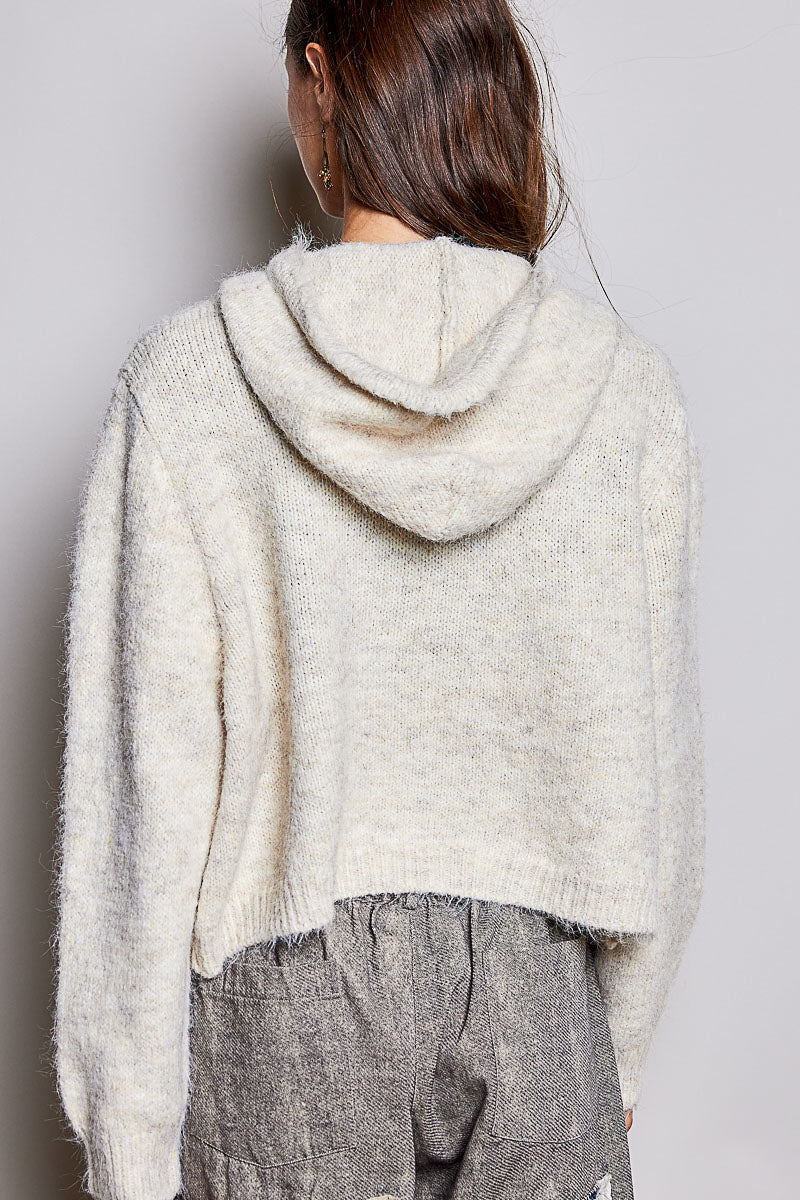 POL Super Cozy Plush Hoodie Sweater