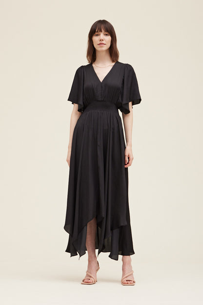 Grade & Gather Unbalanced Skirt Maxi Dress