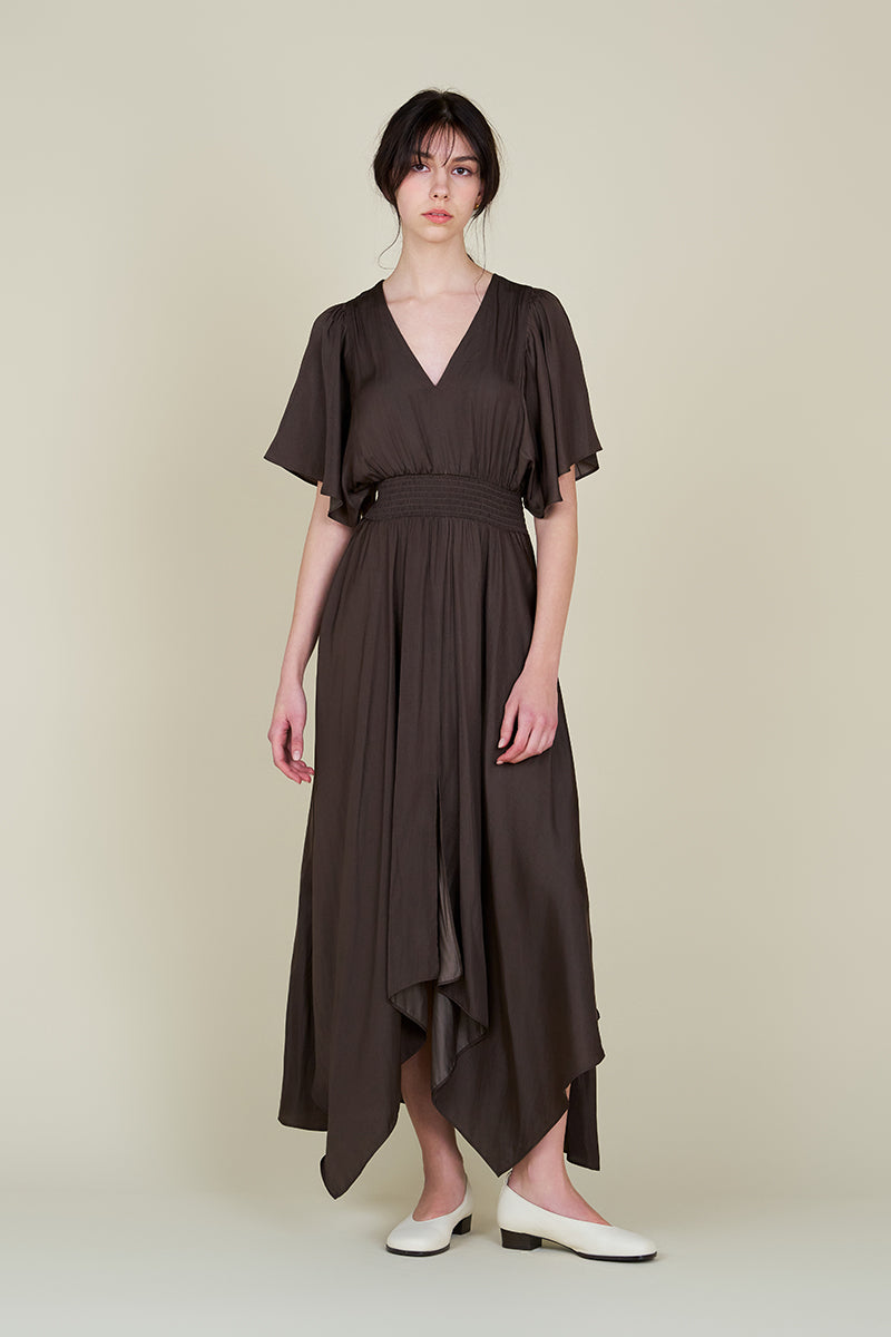 Grade & Gather Unbalanced Skirt Maxi Dress