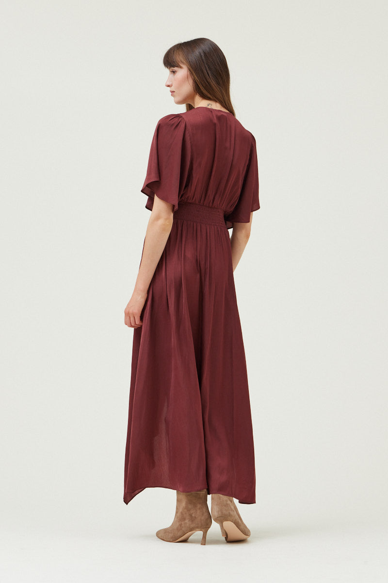 Grade & Gather Unbalanced Skirt Maxi Dress