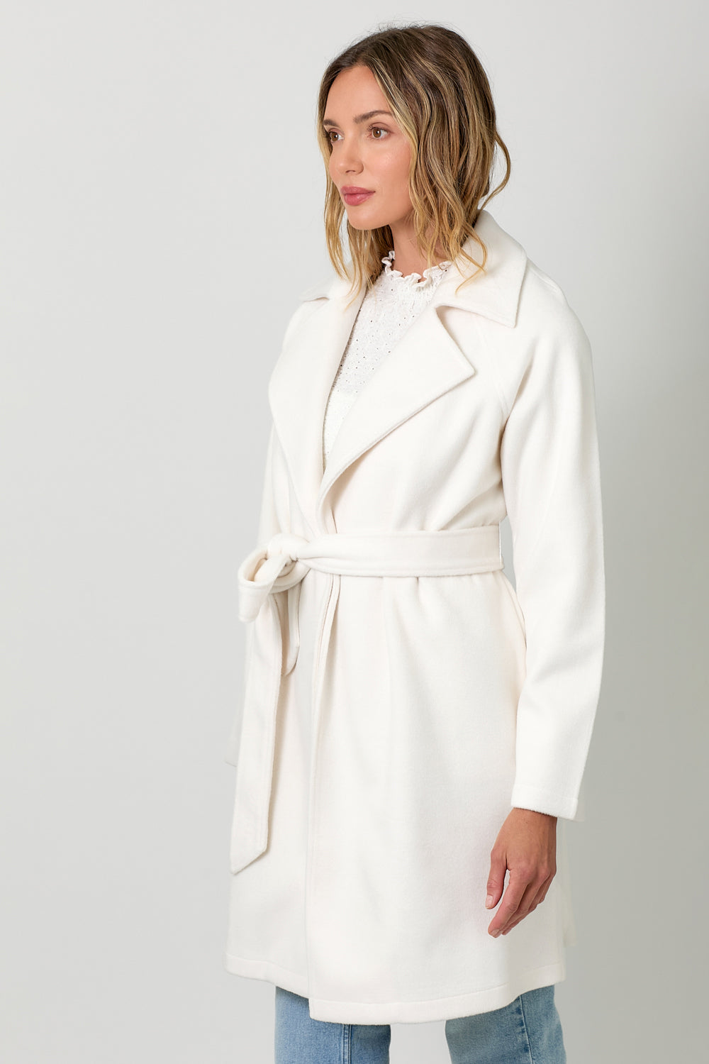 Mystree Lovely Wide Lapel Coat