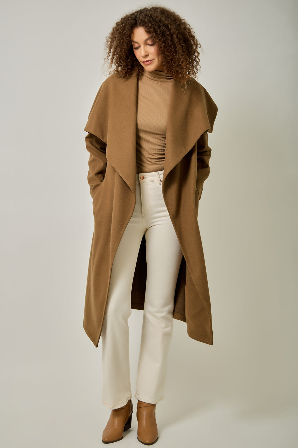 Mystree Lux Collar Long Coat