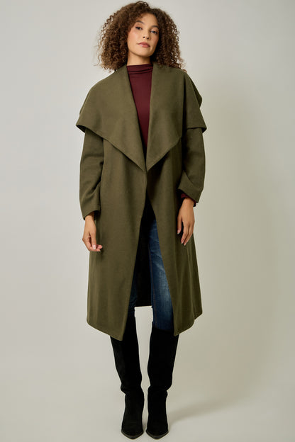 Mystree Lux Collar Long Coat