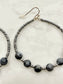 Agate beaded Lightweight Earrings