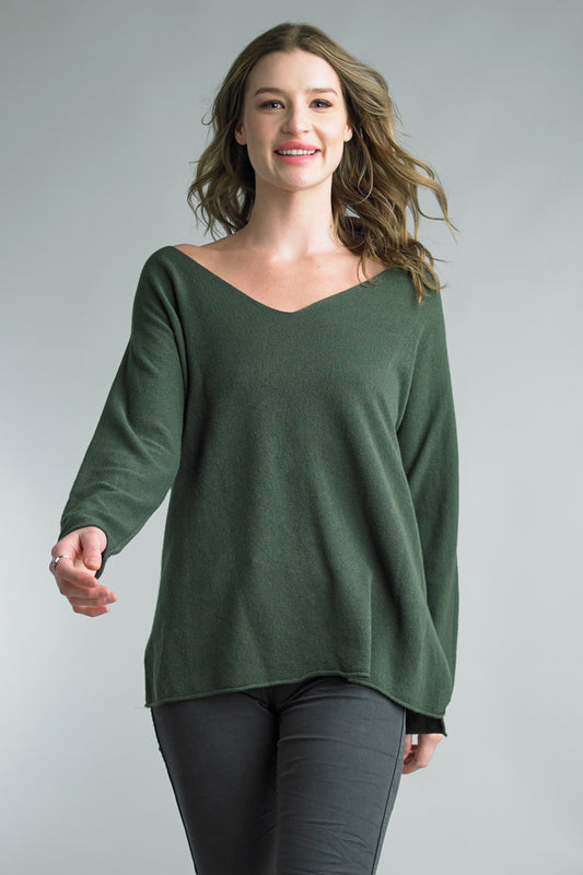 Tempo Paris V Neck Comfy Sweater