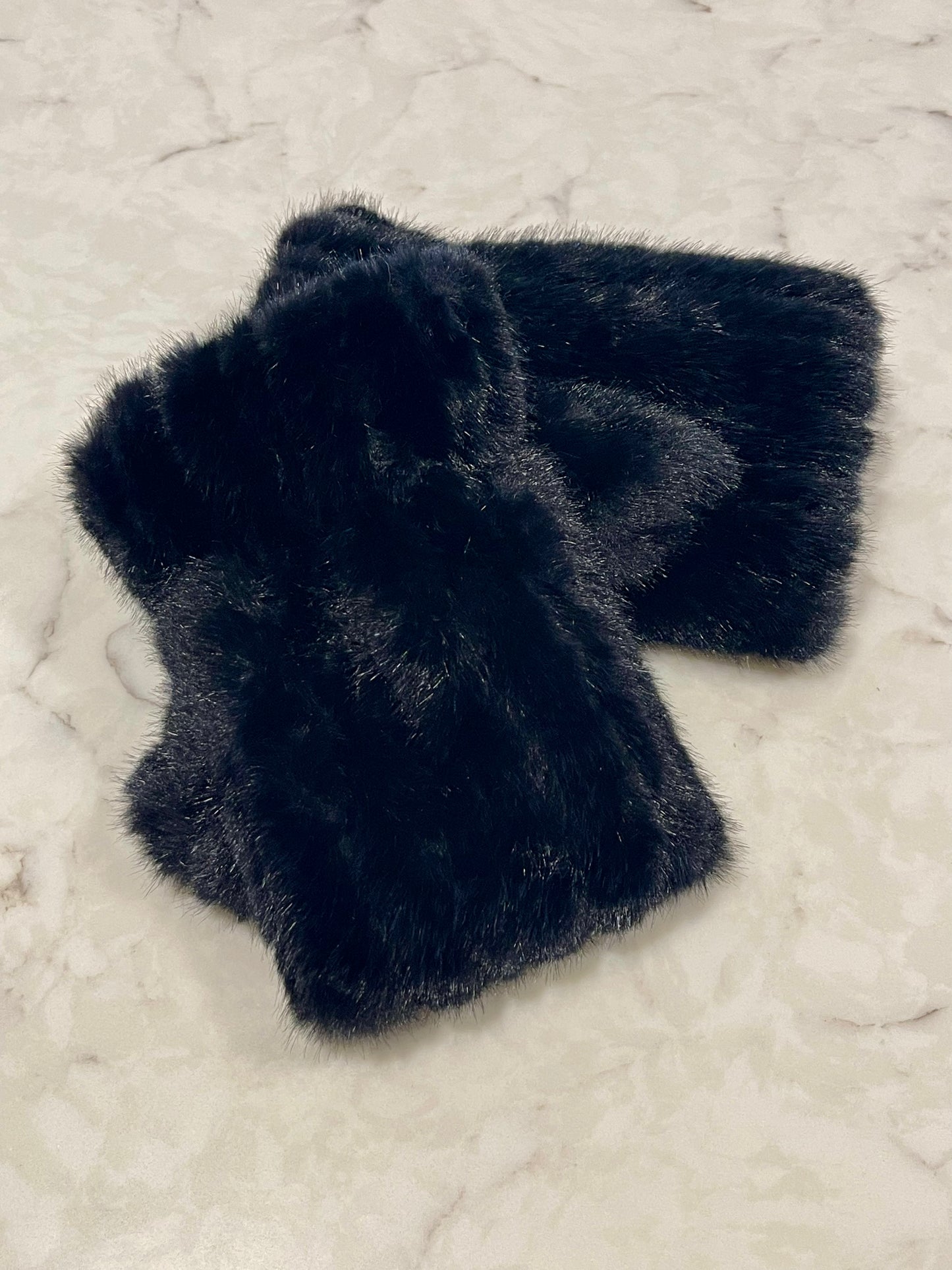 Lux Faux Fur Fingerless Gloves