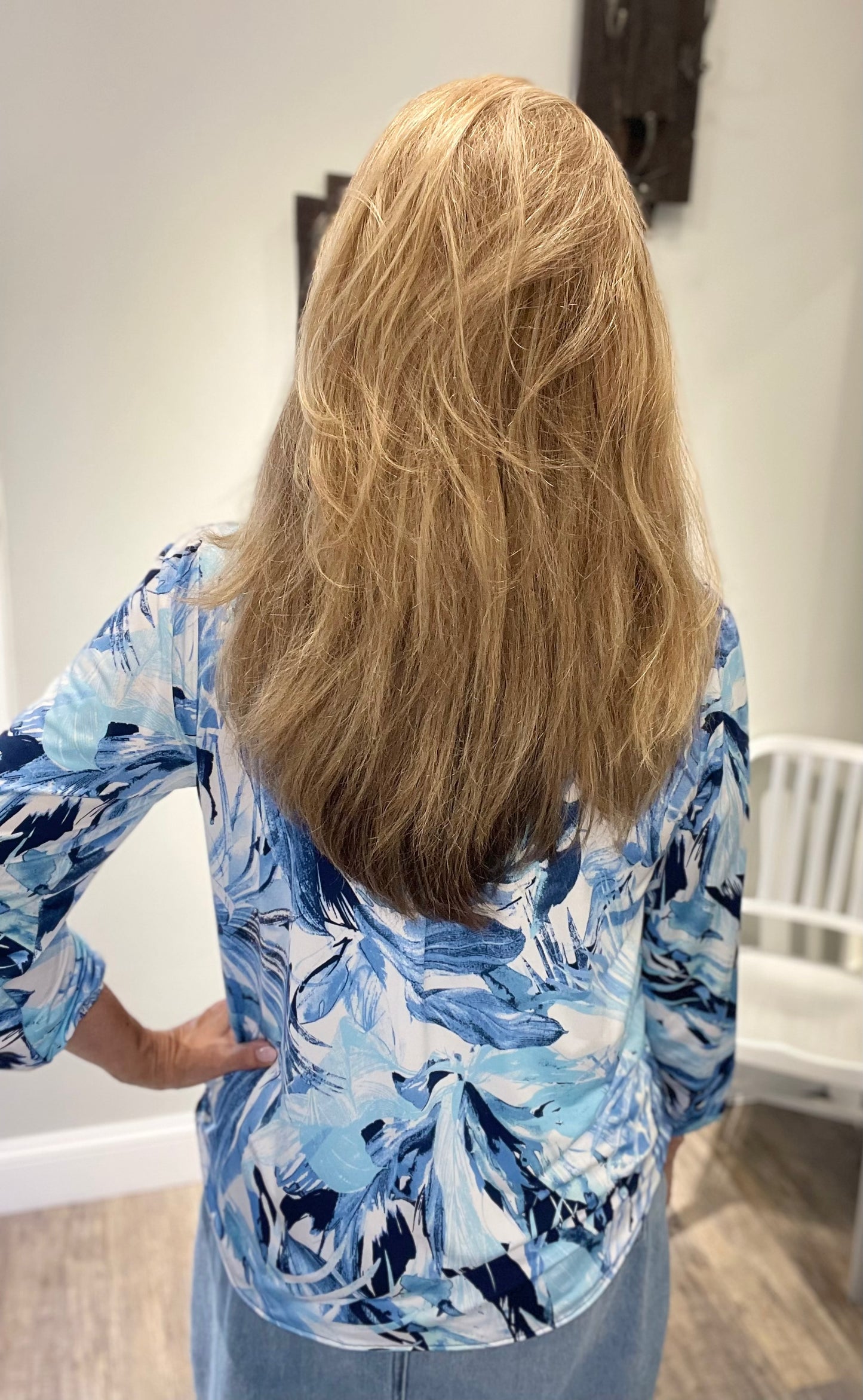 Love 2 Love V Neck Crossover Blouse