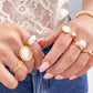 Genuine Pearl Bobble Ring