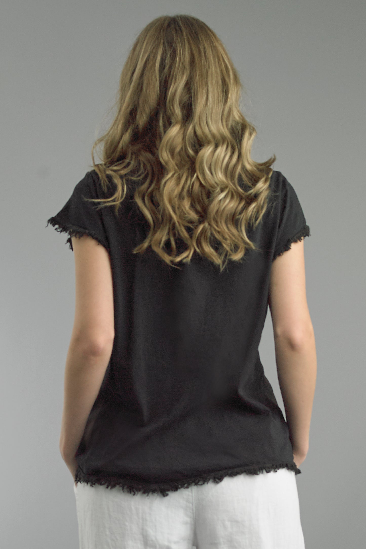 Tempo Paris Linen Short Sleeve Top