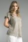 Tempo Paris Linen Short Sleeve Top