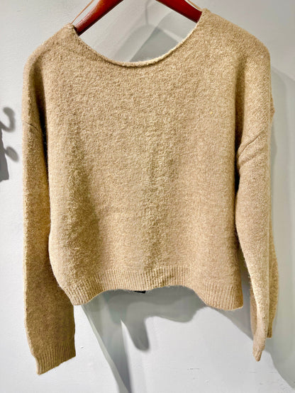 Mine LA Back Velvet Bow Sweater