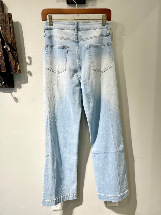 Tempo Paris Wide Leg Sparkle Denim