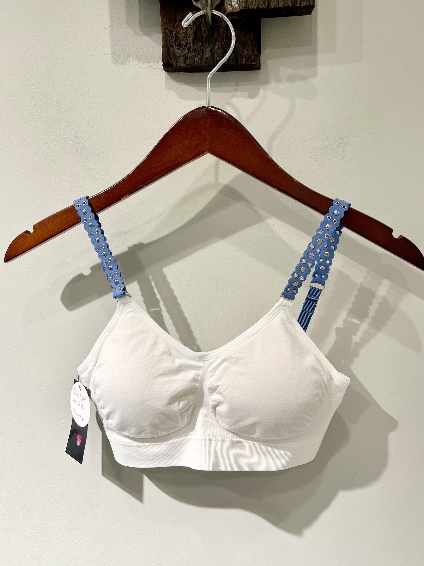 Strap-Its Denim Suede Stud Bra