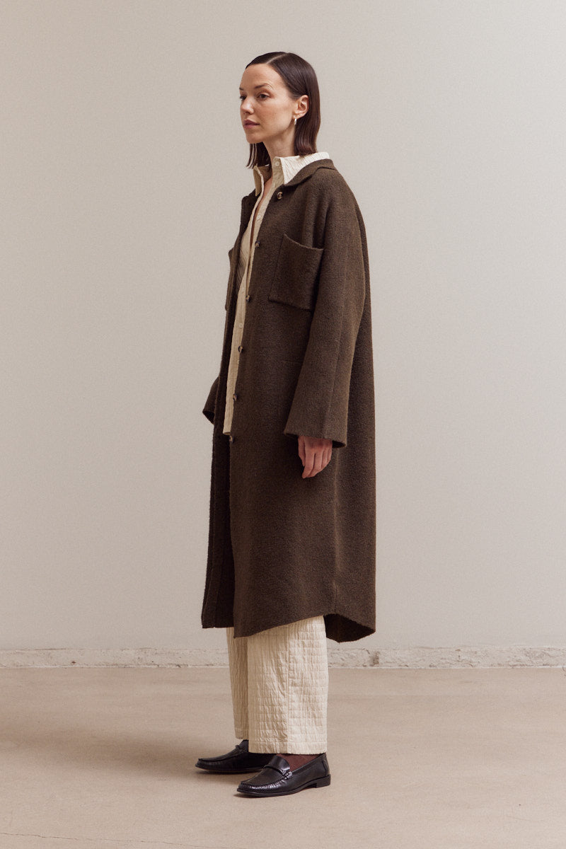 Grade & Gather Hidden Button Knit Jacket