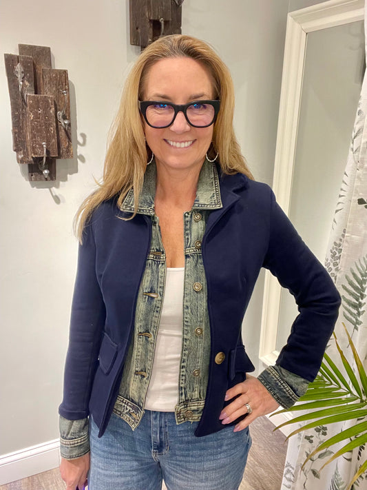 Six Fifty Clarissa Mixed Media Jacket