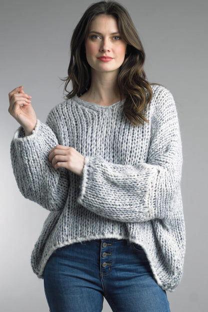 Tempo Paris Cozy Knit Hi Lo Sweater