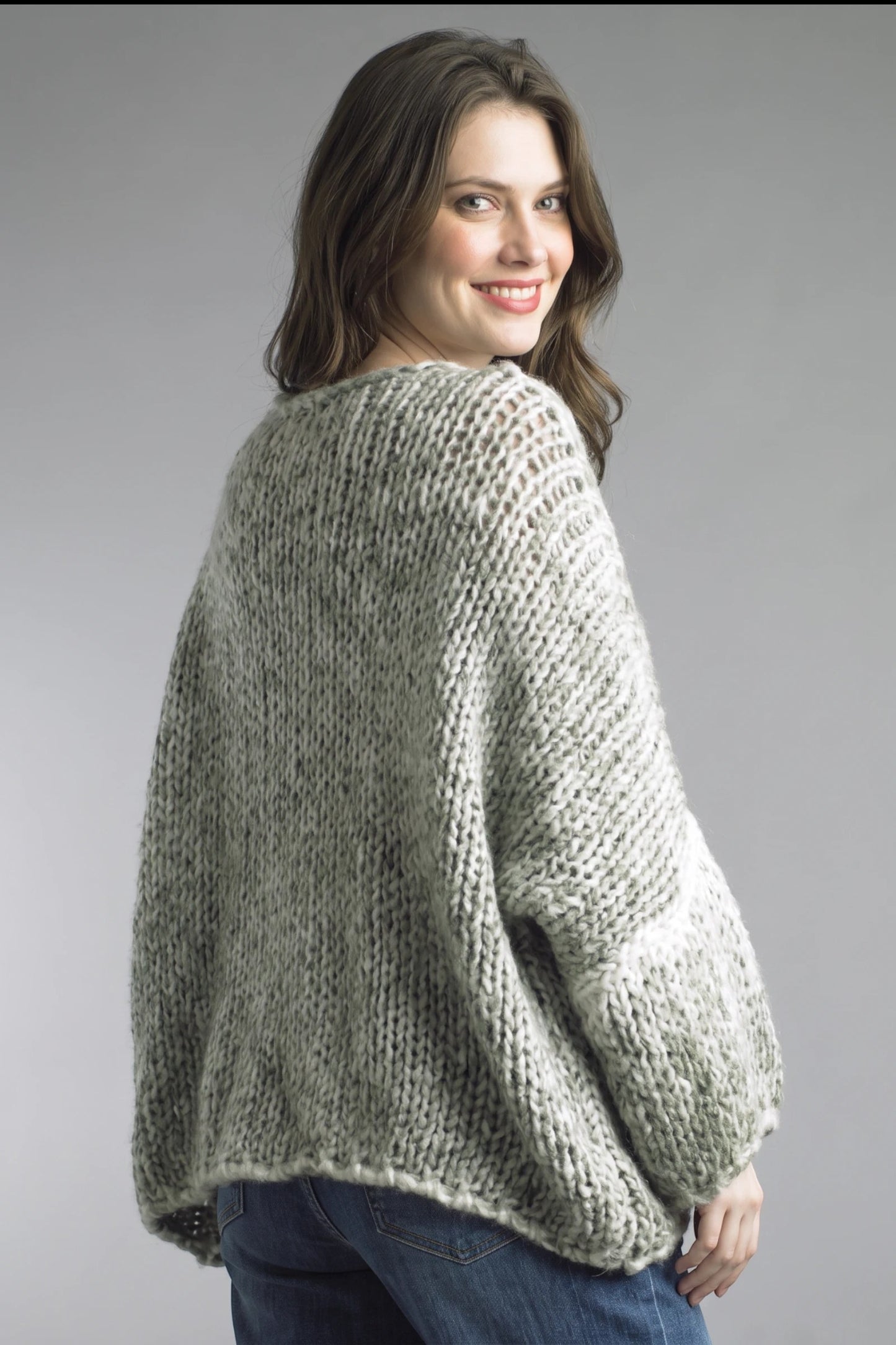 Tempo Paris Cozy Knit Hi Lo Sweater