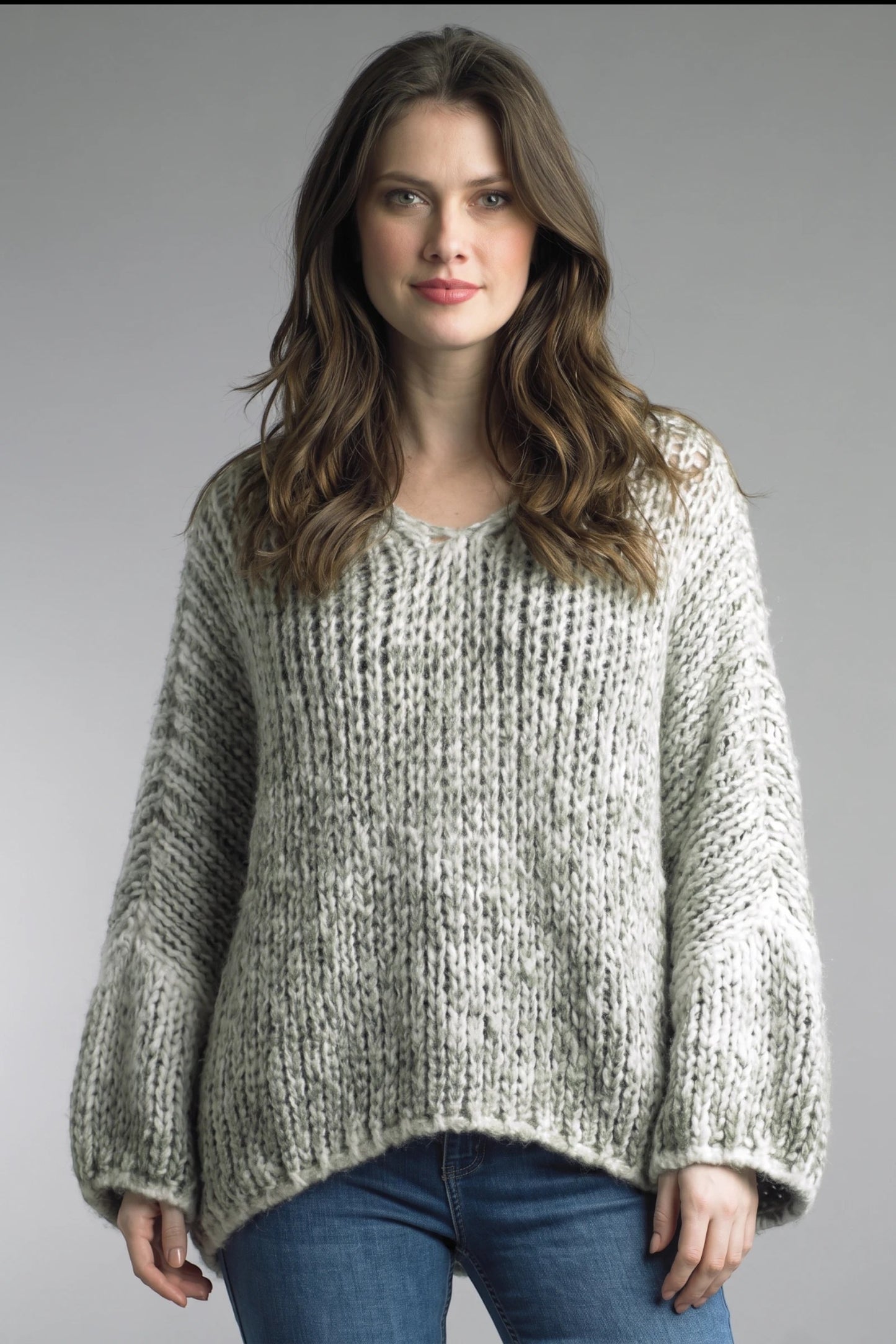 Tempo Paris Cozy Knit Hi Lo Sweater