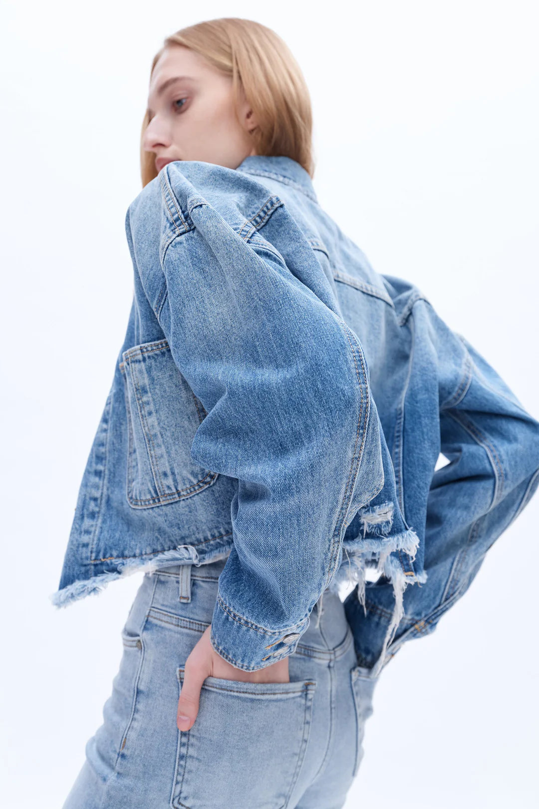 Bayeas Long Sleeve Denim Jacket