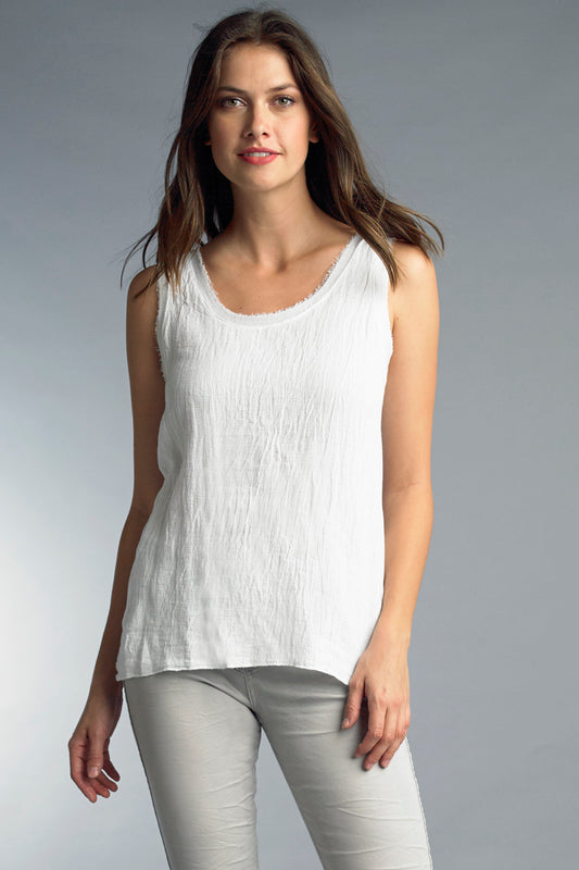 Tempo Paris Sleeveless Linen Top
