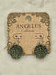 Pave Crystal Circle Earrings