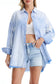 Bayeas Sky Stripe Oversized Shirt