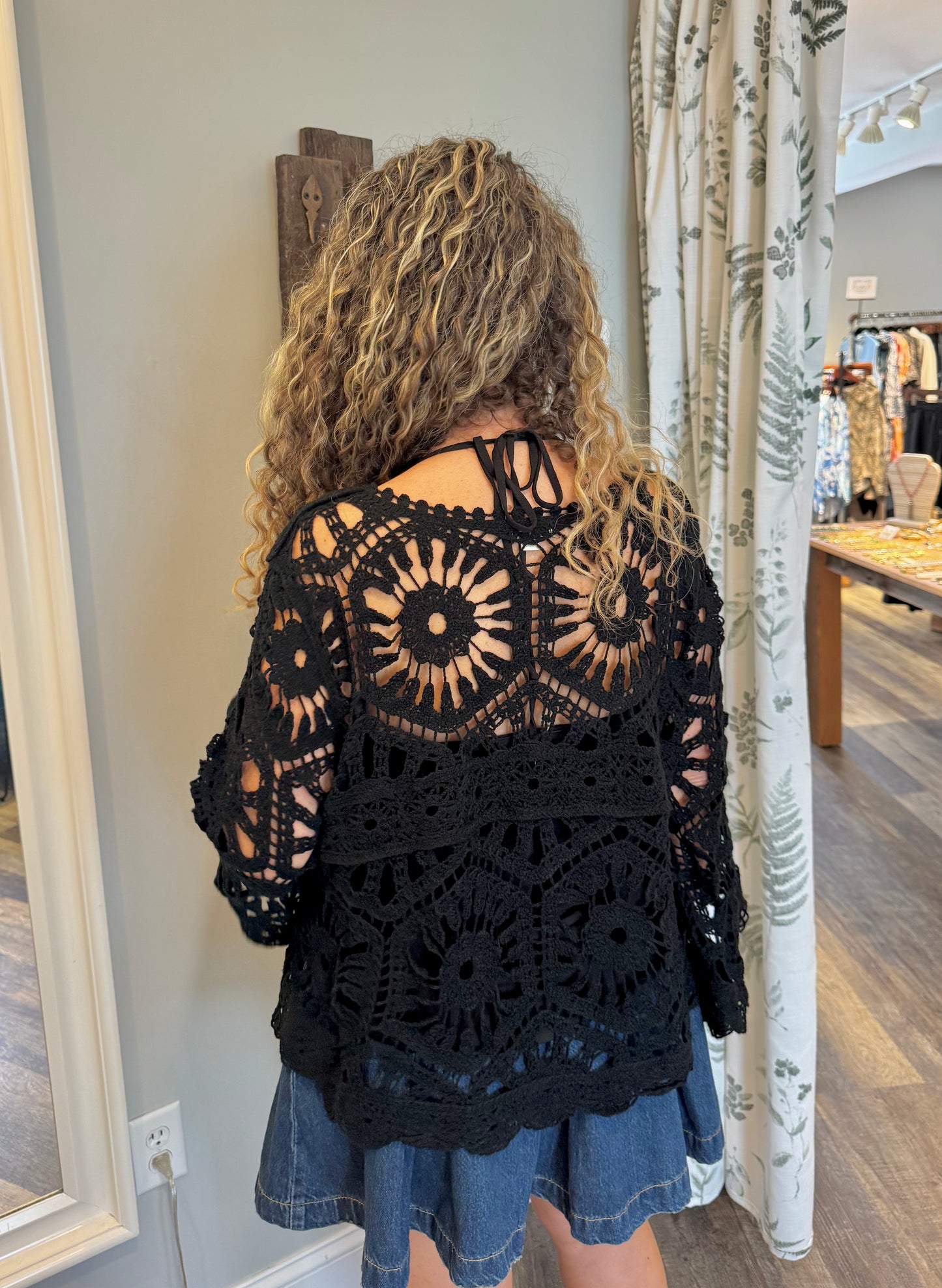 POL Crochet Love Top