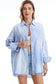 Bayeas Sky Stripe Oversized Shirt