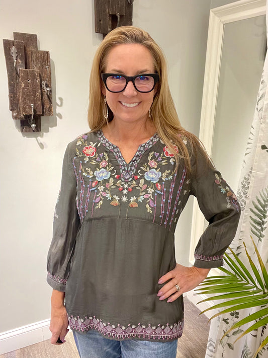 Kyla Seo Fabulous Floral Omari Top