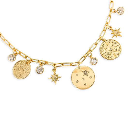 Starry Multi Charm Necklace