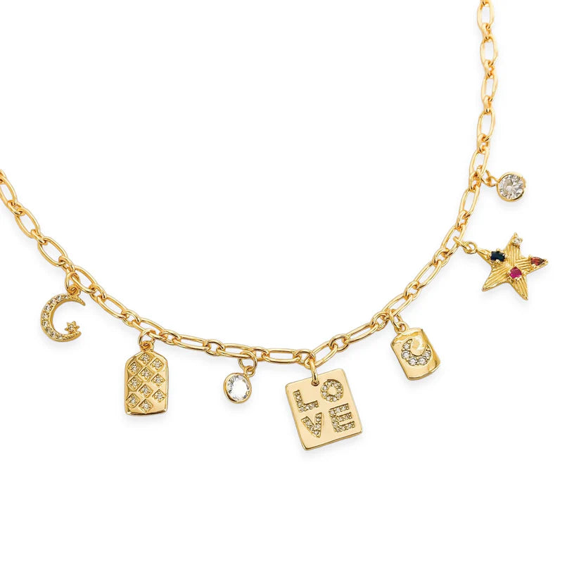 Love Multi Charm Necklace