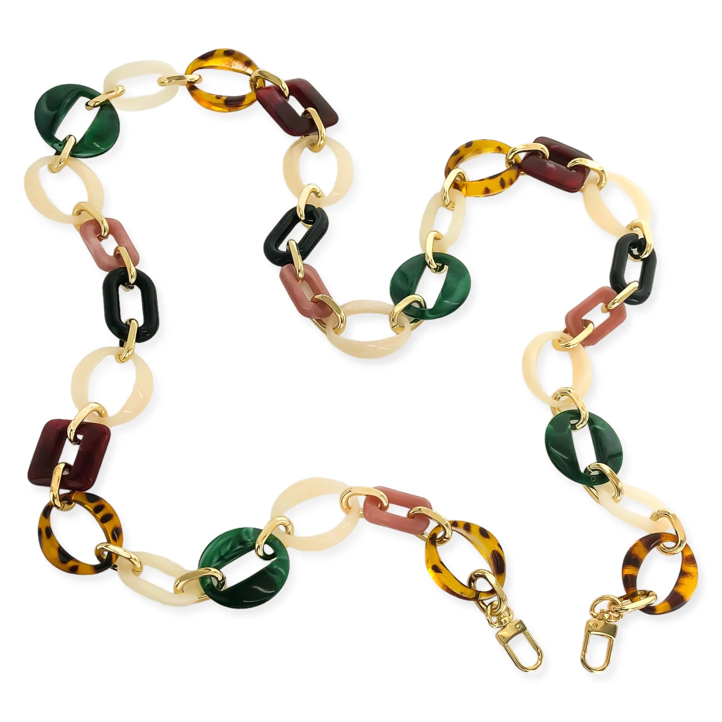 Lux Resin & Gold Phone Chain / Necklace