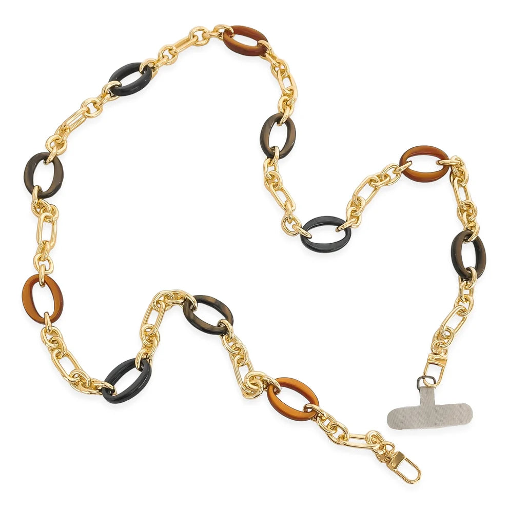 Lux Resin & Gold Phone Chain / Necklace