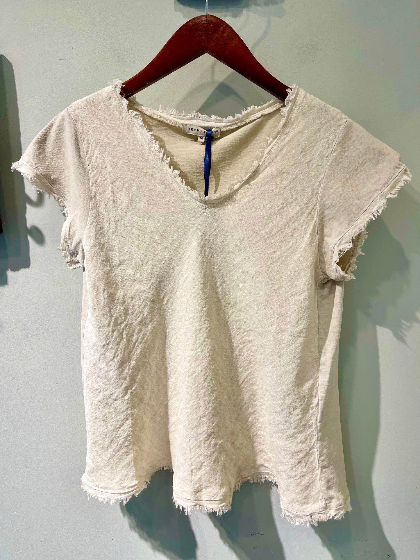 Tempo Paris Linen Short Sleeve Top