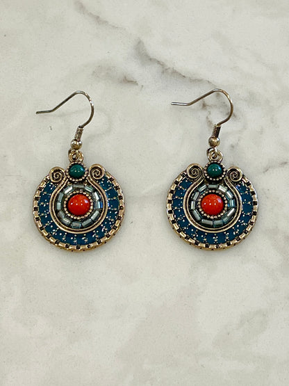 Pretty Crystal Embellished Earrings