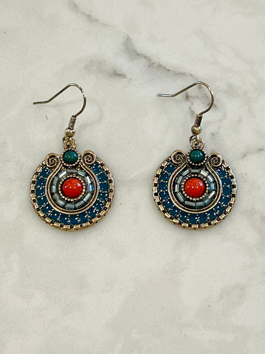 Pretty Crystal Embellished Earrings
