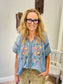 Kyla Seo Embroidered Betty Floral Top