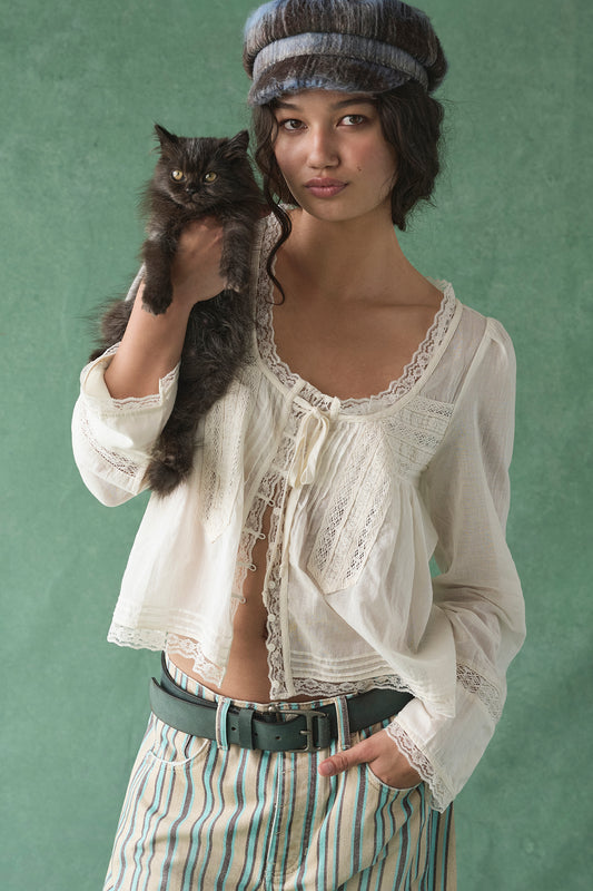 Free People Long Sleeve Evermore Top