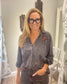 Caite and Kyla Embroidered Lava Rock Top