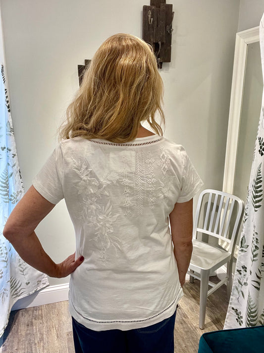 Caite Tone on Tone Sia Tee