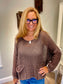 Tempo Paris Crochet Knit Top