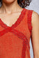 POL Lace Trim Fancy Tank Top