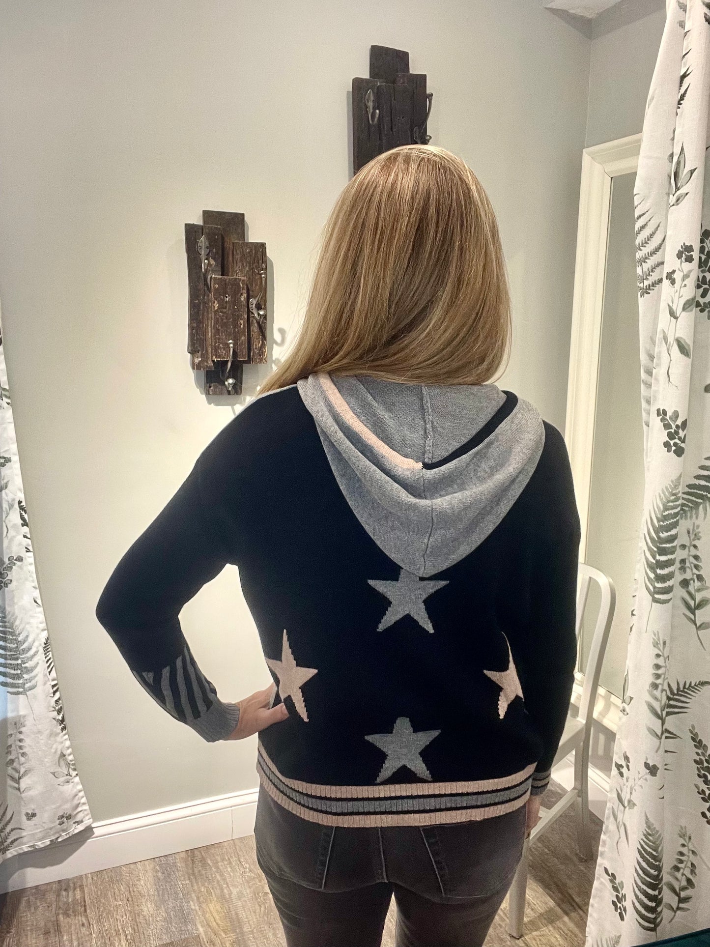 Zaket & Plover Starry Zip Up Hoodie