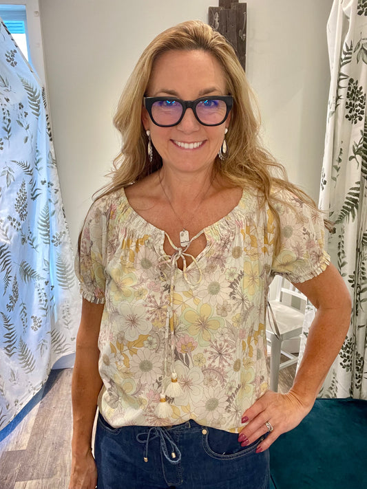 Liverpool Free and Floral Top