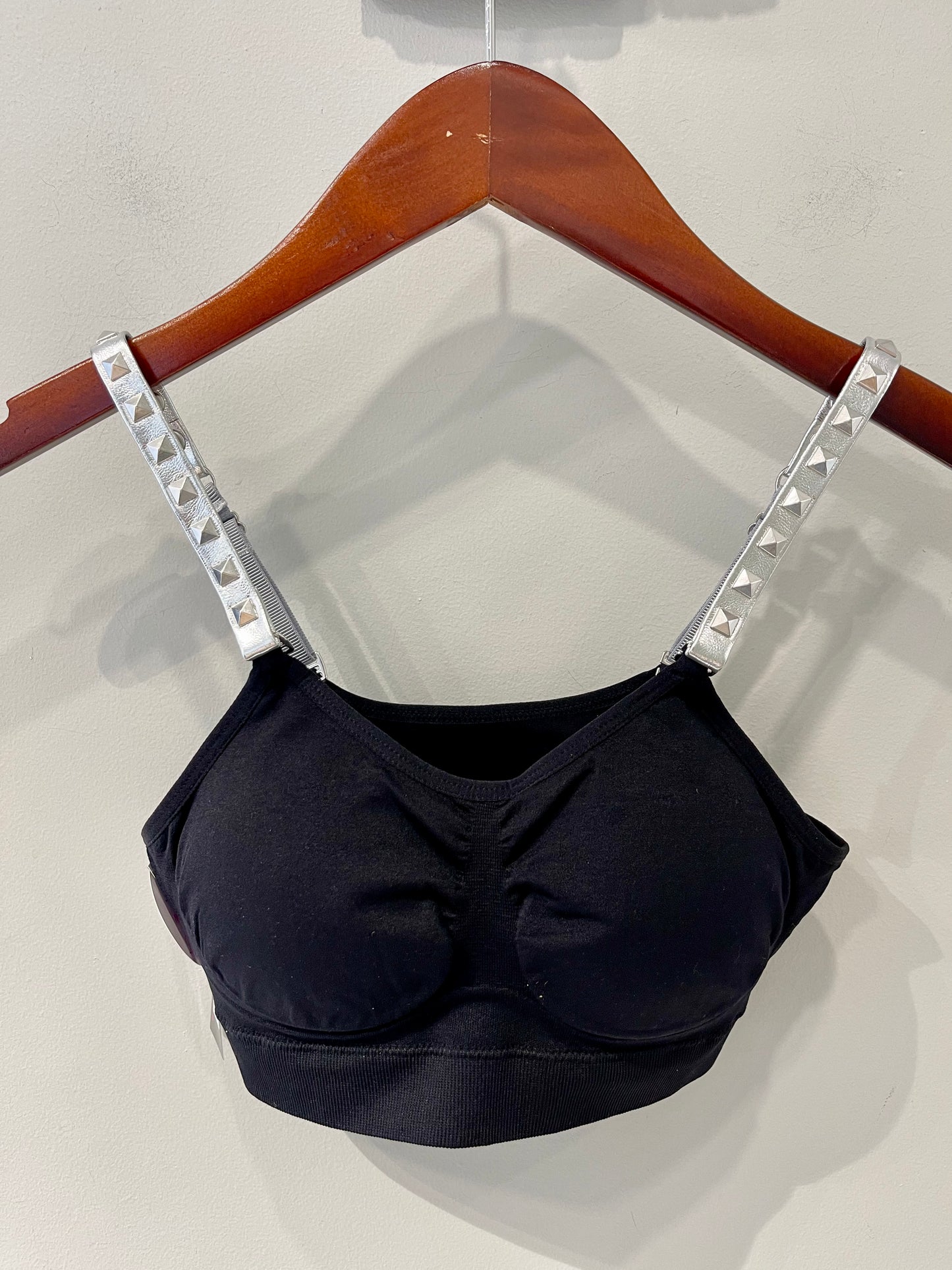 Strap-Its Silver Studded Bra at Leaf Boutique