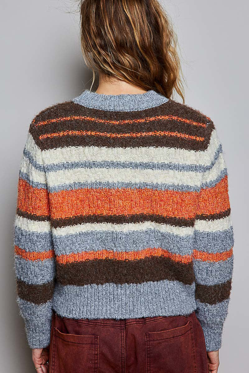 POL Super Striped Yummy Sweater