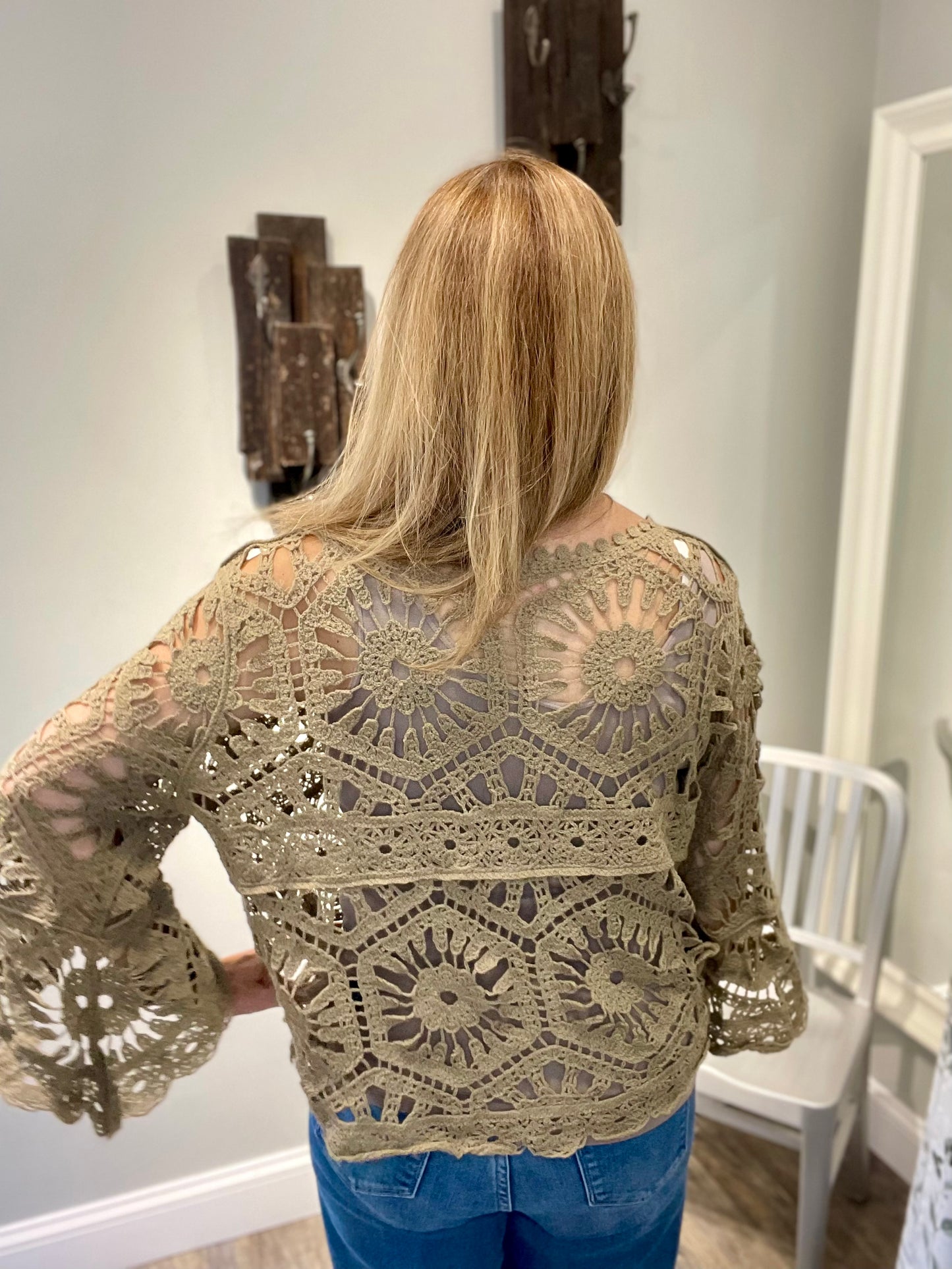 POL Crochet Love Top